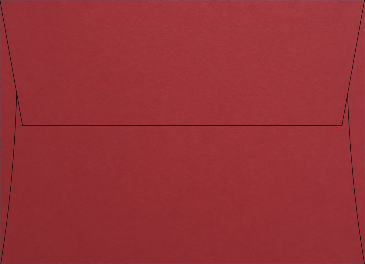 Electric Red Square Flap Envelopes