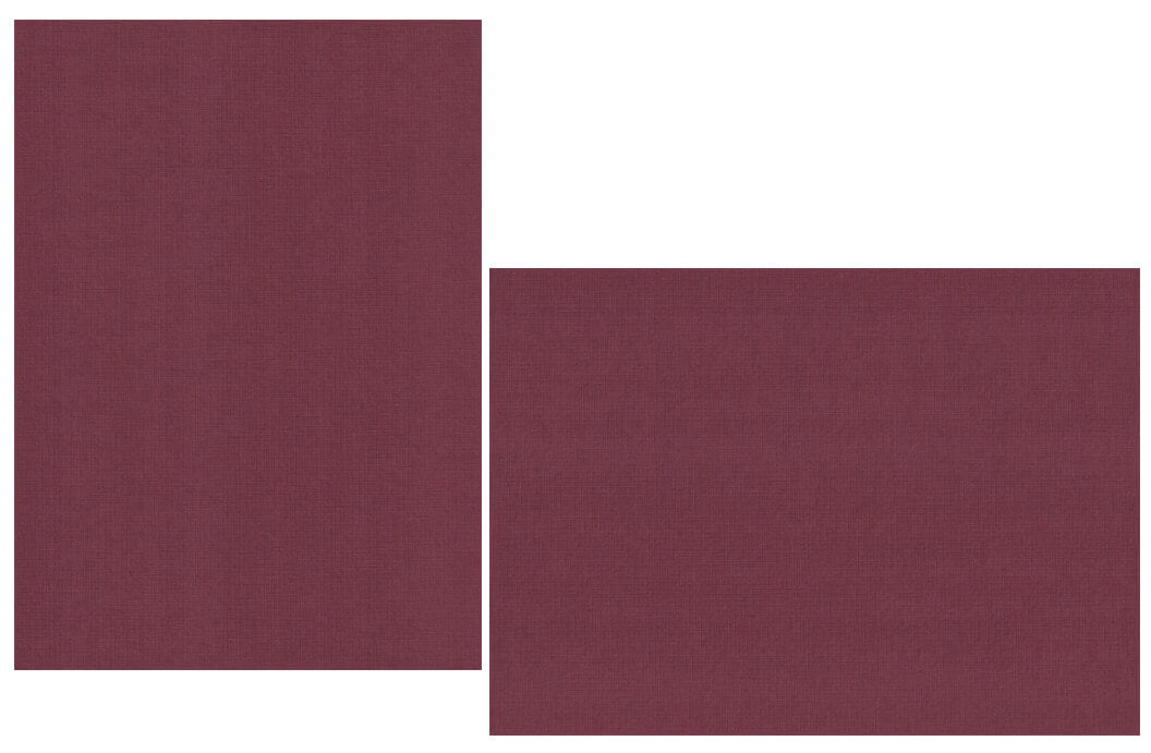 Monarch Red Linen Flat Cards