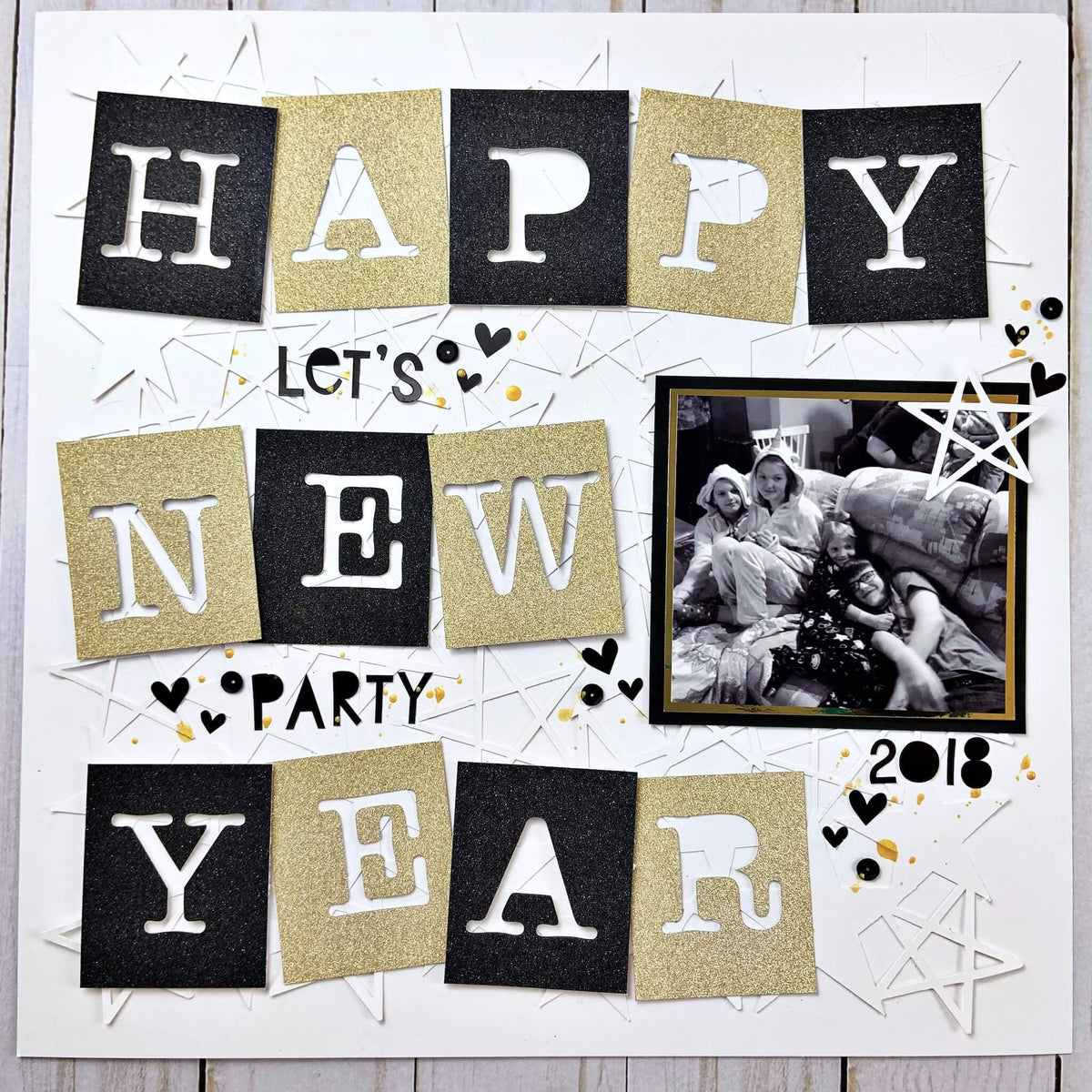 Black MirriSparkle Glitter Cardstock