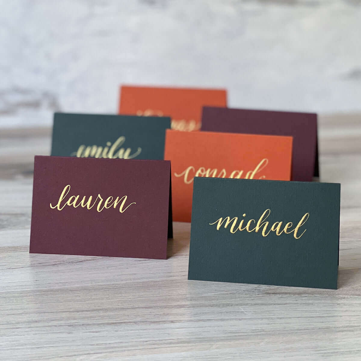 Colorplan Folded Place Cards | Adriatic Blue