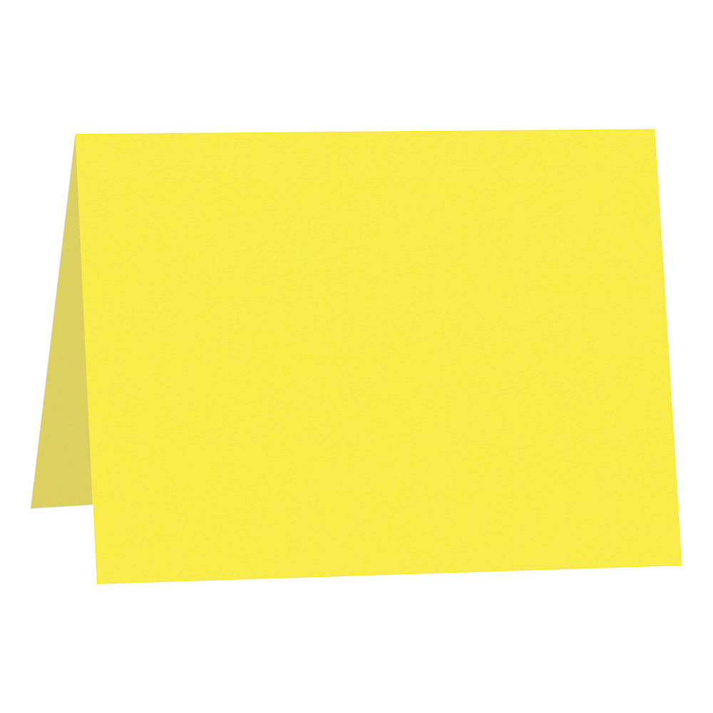 Colorplan Factory Yellow Folded Cards