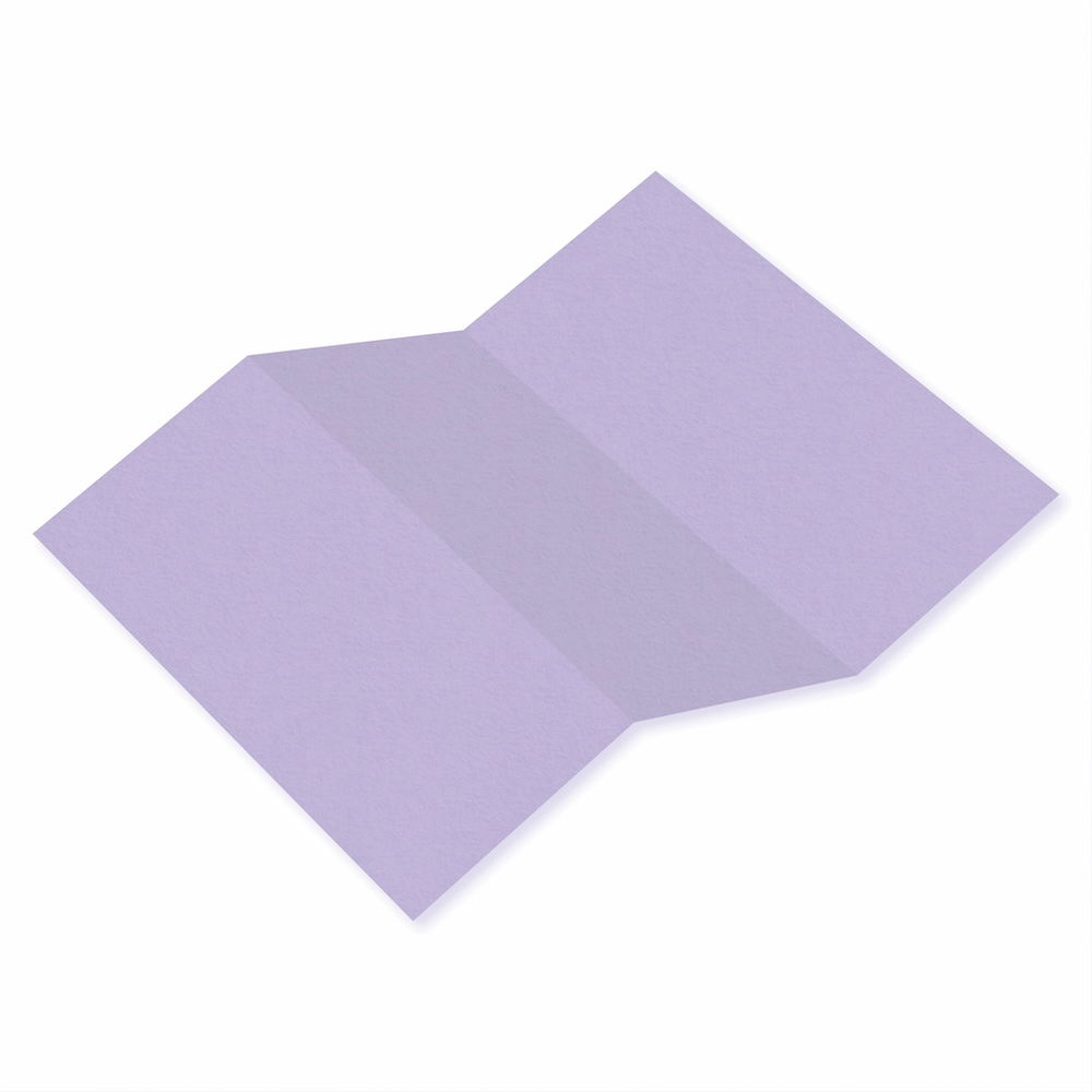 Colorplan Lavender Tri Fold Card
