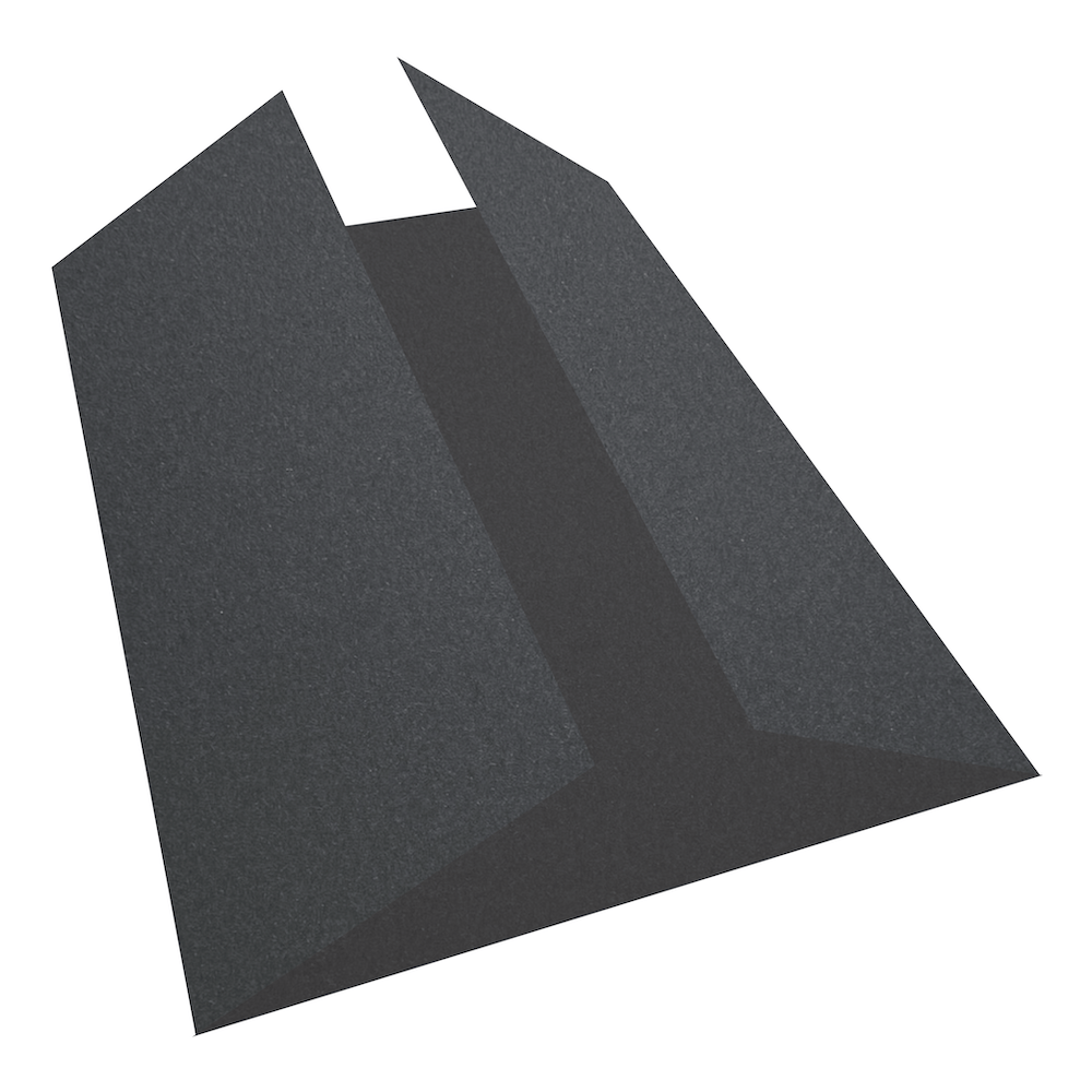 Woodstock Nero Black Gate Fold Card