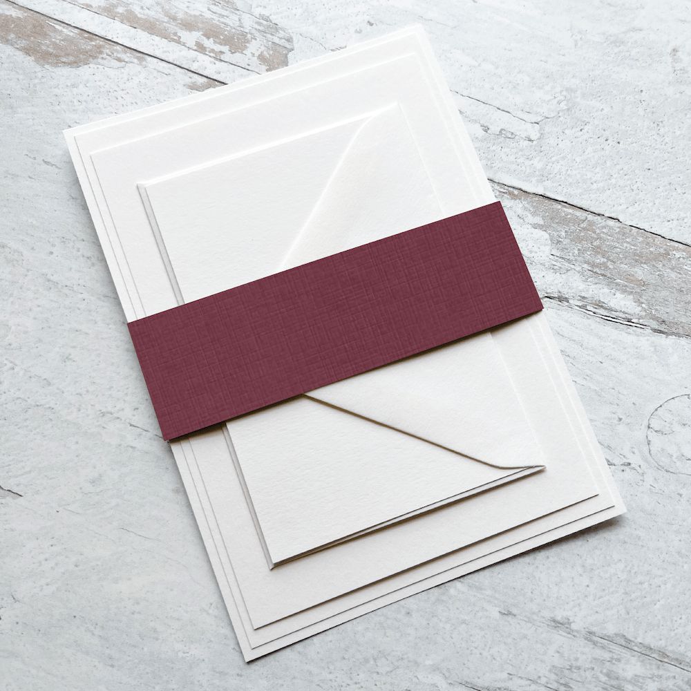 Monarch Red Linen Belly Bands