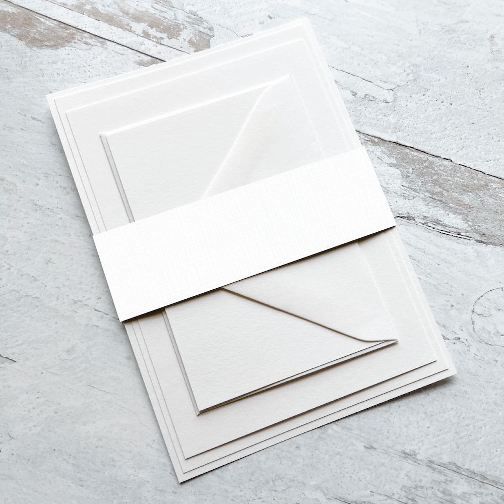 Regal White Linen Belly Bands