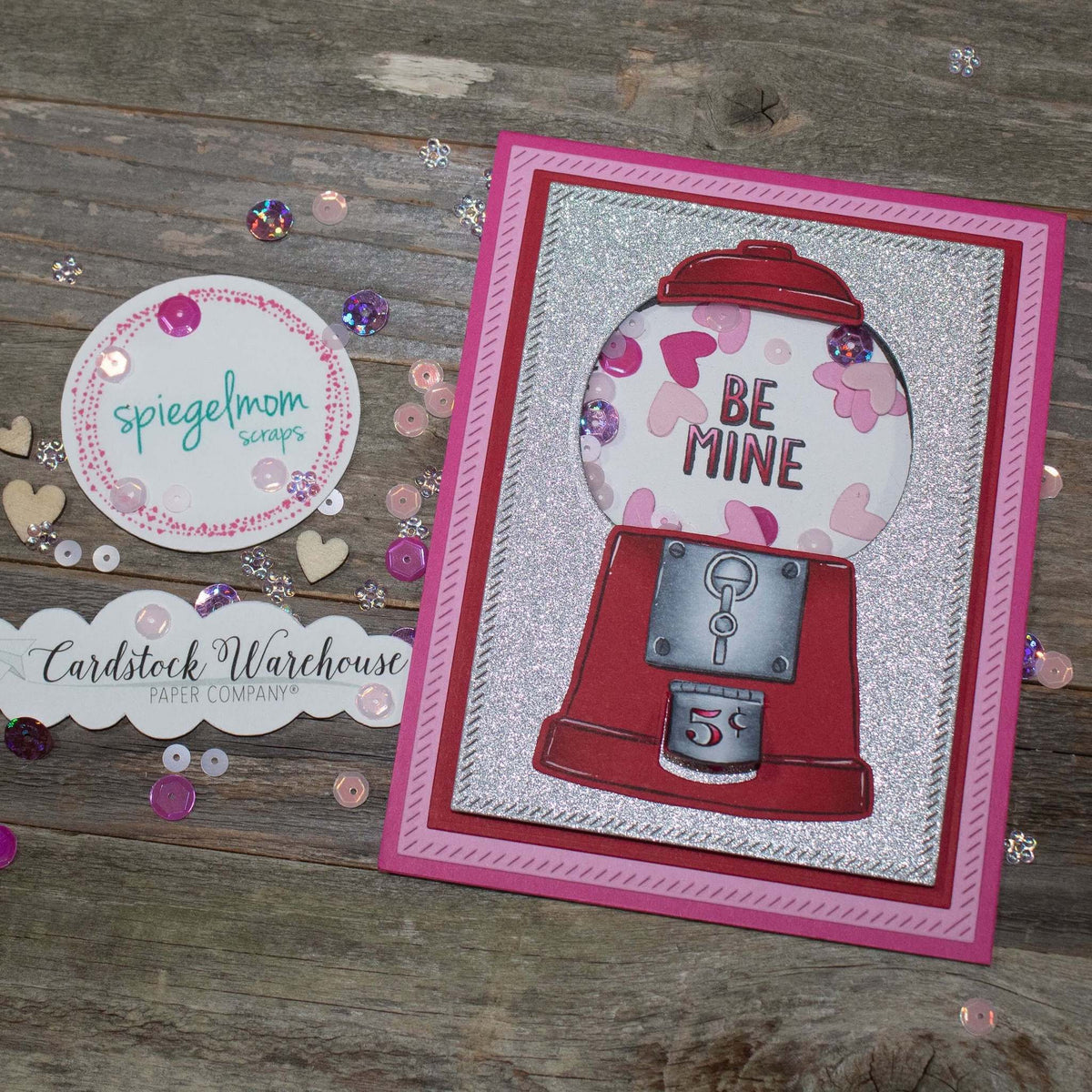 Silver MirriSparkle Glitter Cardstock