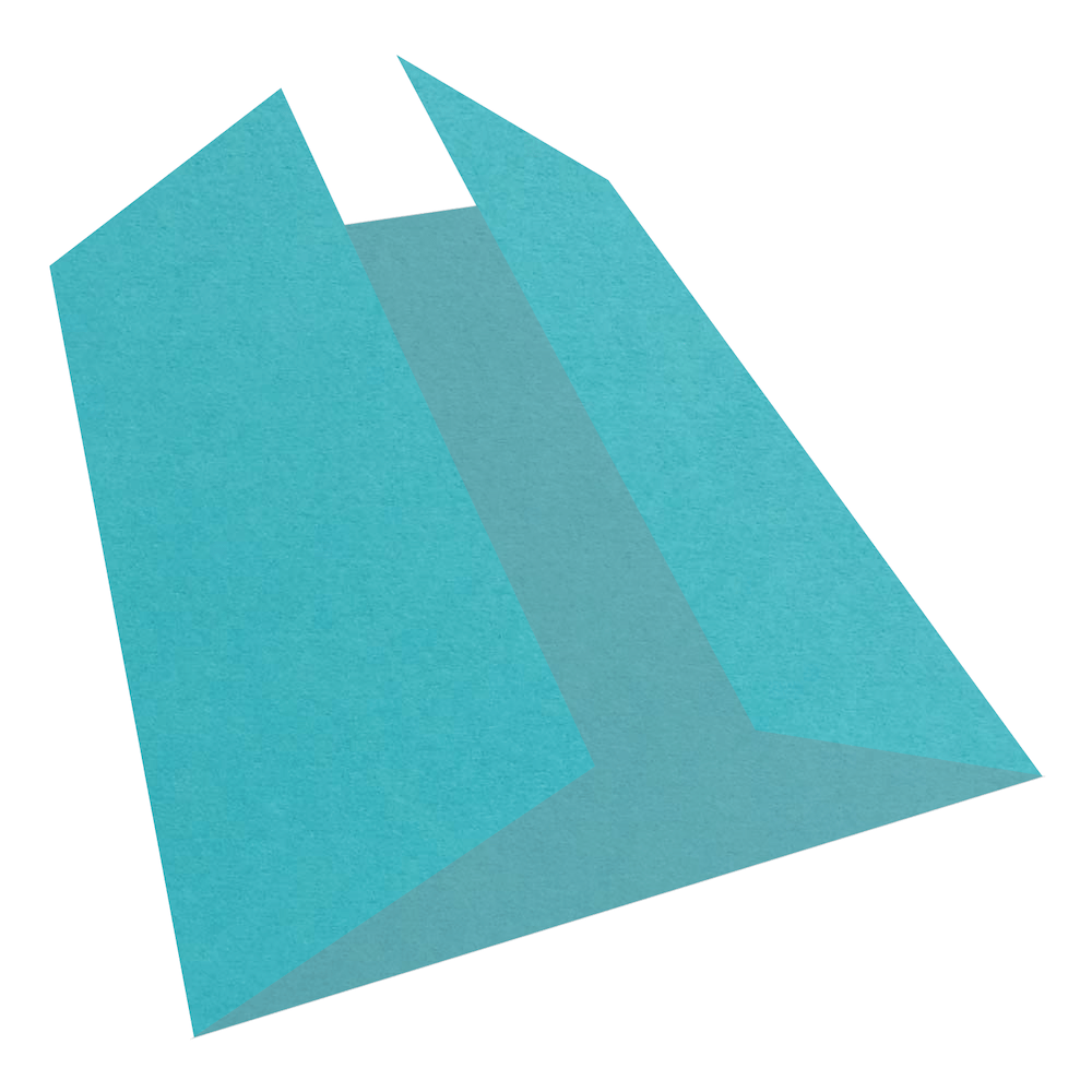Colorplan Turquoise Gate Fold Cards
