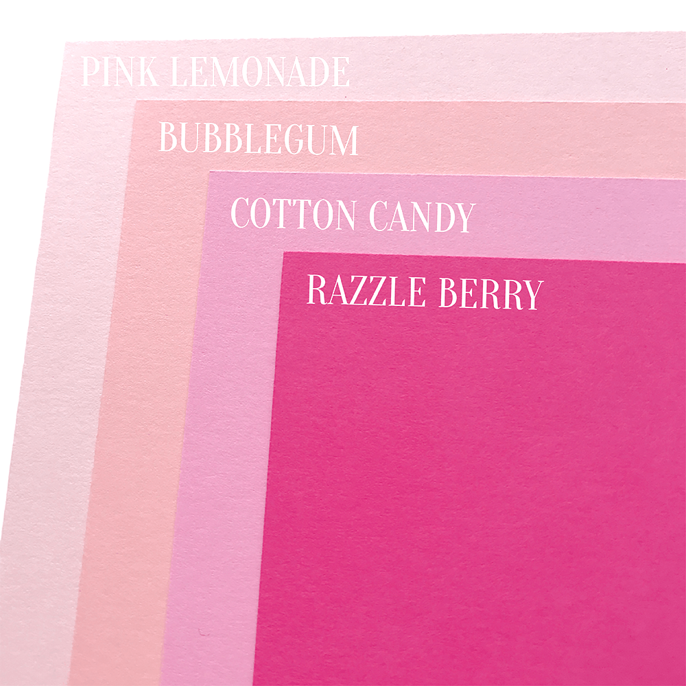Cotton Candy Pink Pop-Tone | Solid-Core Cardstock Paper