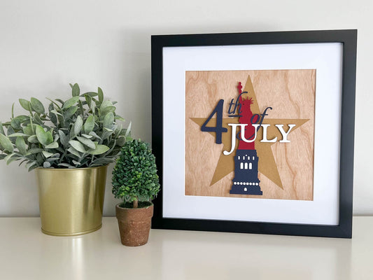 4th of July Framed Paper Art - Cardstock Warehouse