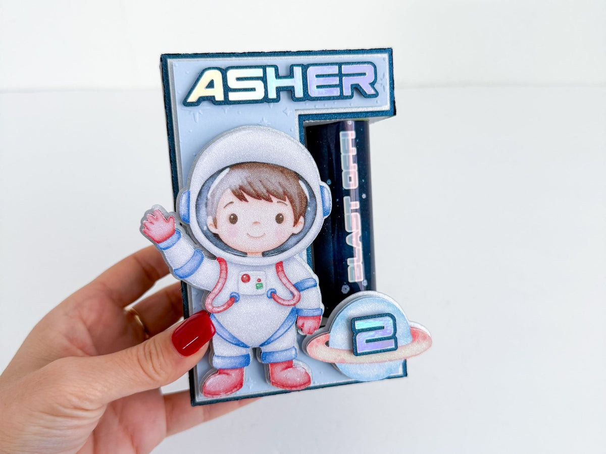 Die Cut Paper Outer Space Candy Favor Box