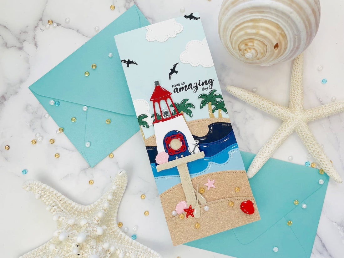 Beachy Birdhouse Card - Cardstock Warehouse