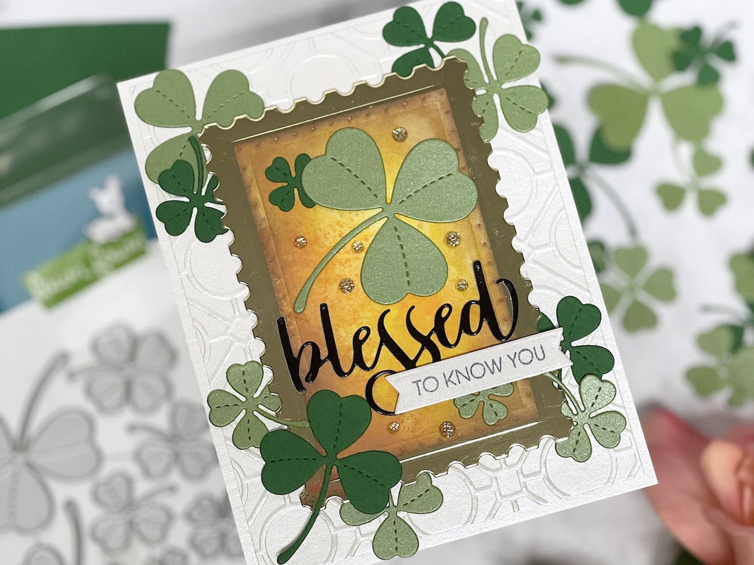 Blessed Shamrocks and Clovers Card - Cardstock Warehouse