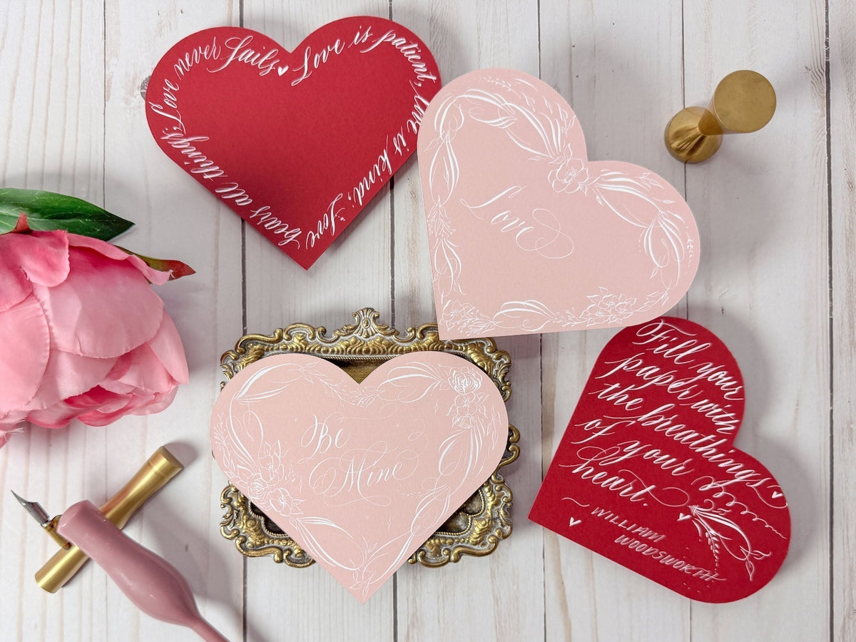 Heartfelt Calligraphy Love Notes for Valentine's Day