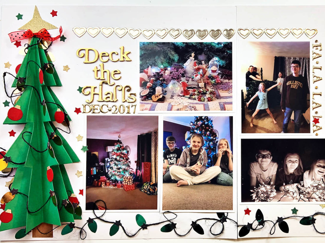 Deck the Halls Scrapbook Layout