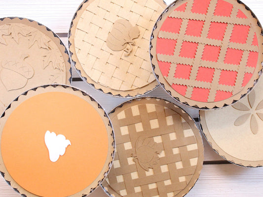 DIY Paper Pie Thanksgiving Leftover Containers - Cardstock Warehouse