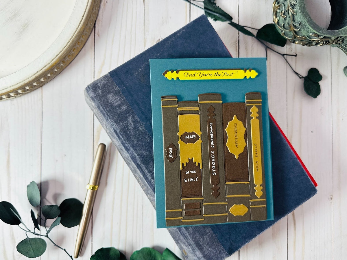 Die Cut Books Handmade Father's Day Card