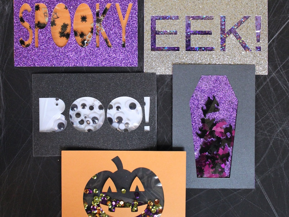 DIY Halloween Shaker Cards