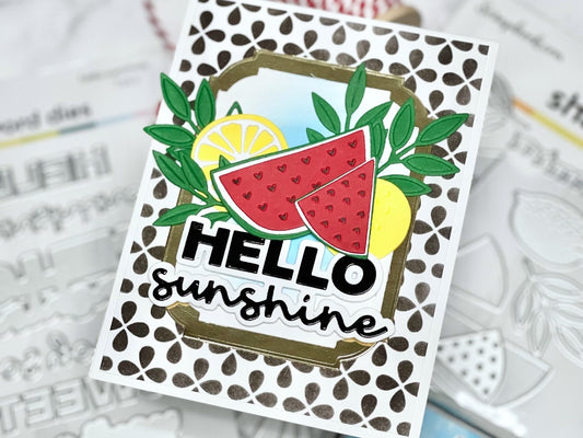 Hello Sunshine Fruit Card - Cardstock Warehouse