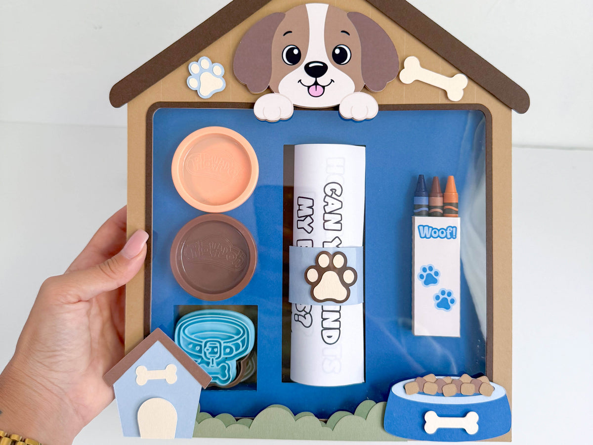 Dog House Puppy-Themed Kids Party Activity Favor Box