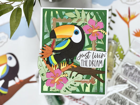 Summer Toucan Handmade Card - Cardstock Warehouse