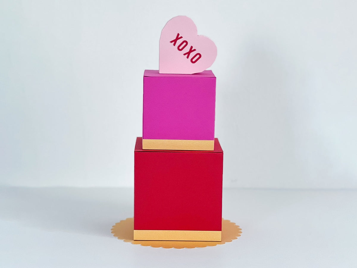3d Paper Tiered Cake Box