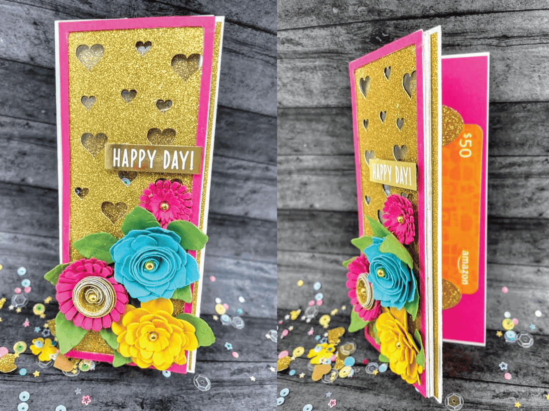 Tropical Gift Card Holder Shaker Card - Cardstock Warehouse