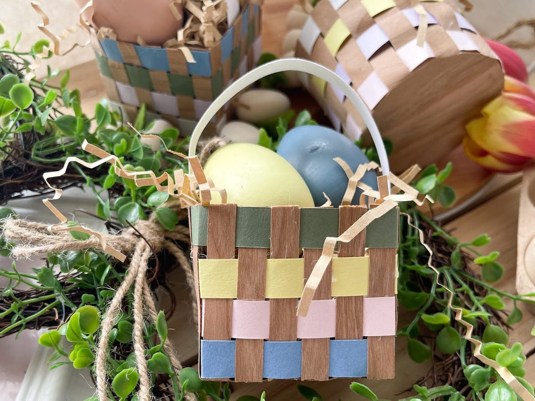 Woven Paper Easter Baskets - Cardstock Warehouse