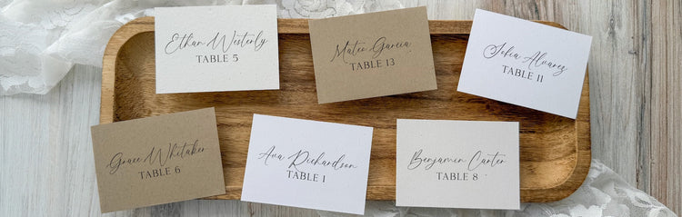 Speckletone Flat Place Cards