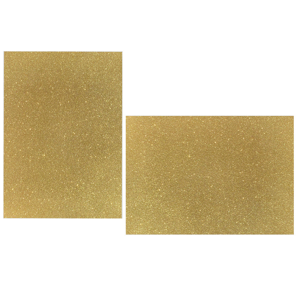Gold Diamond Print Glitter Flat Cards