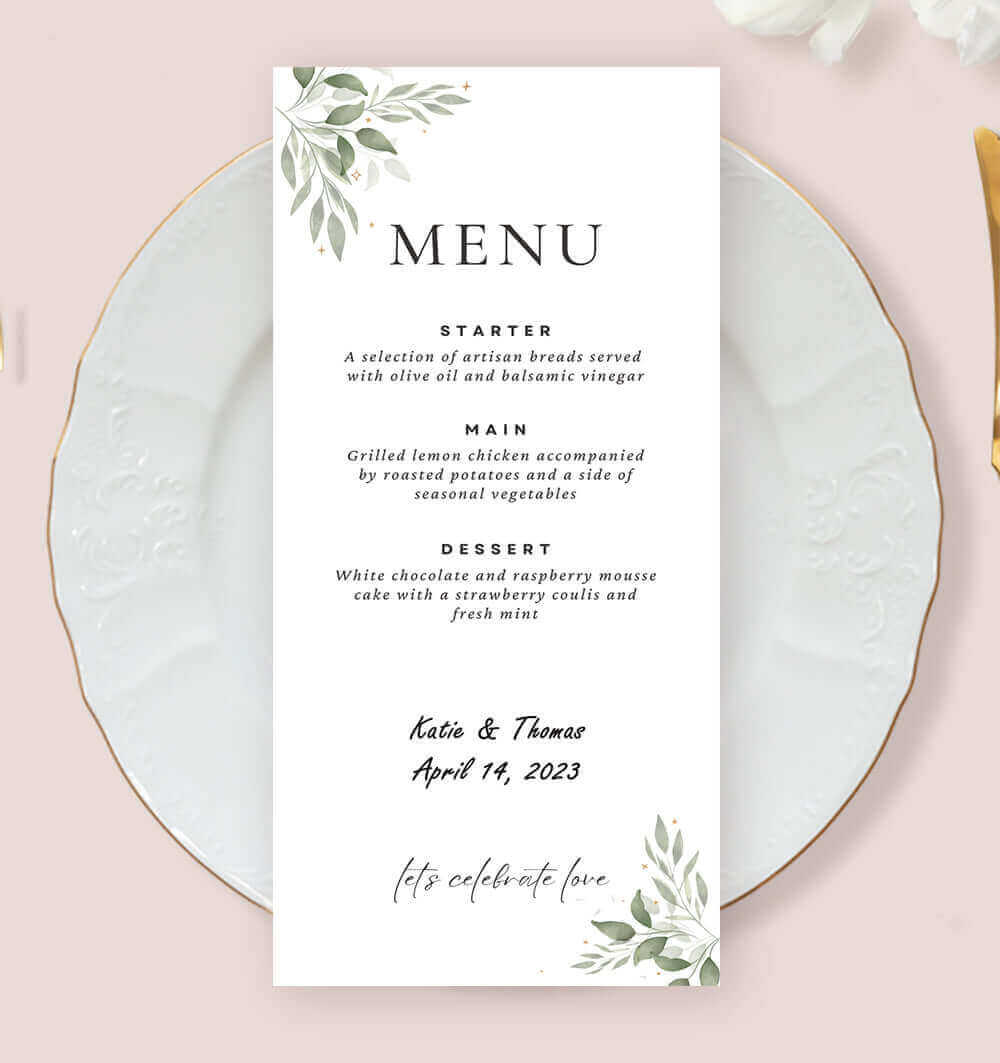 Proof Print Flat Panel Menus &amp; Programs-Menu_with_Charger-Cardstock Warehouse