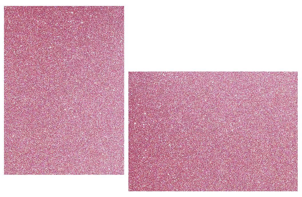 Pink Mirrisparkle Glitter Flat Cards 