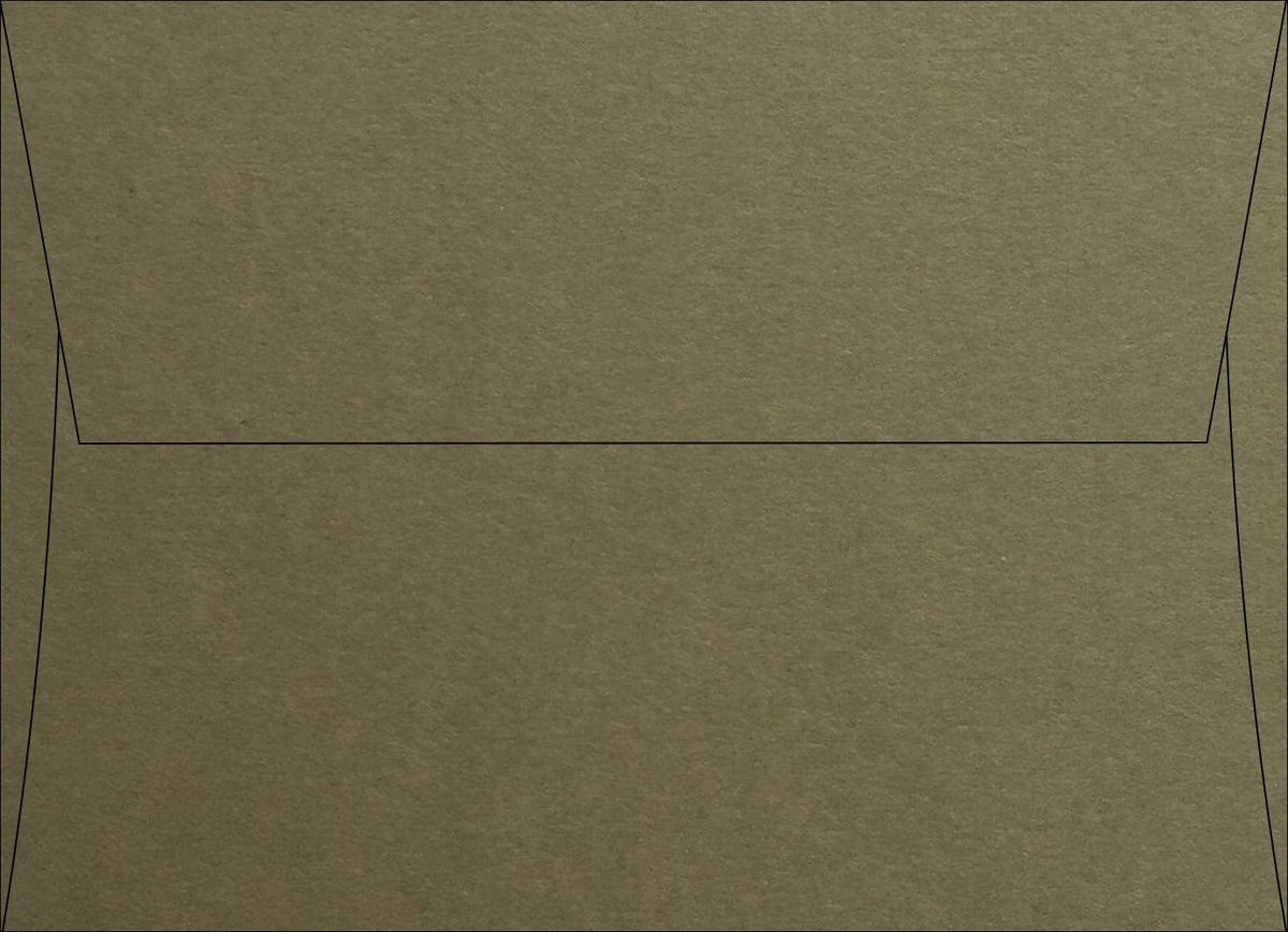Olive Speckletone Square Flap Envelopes