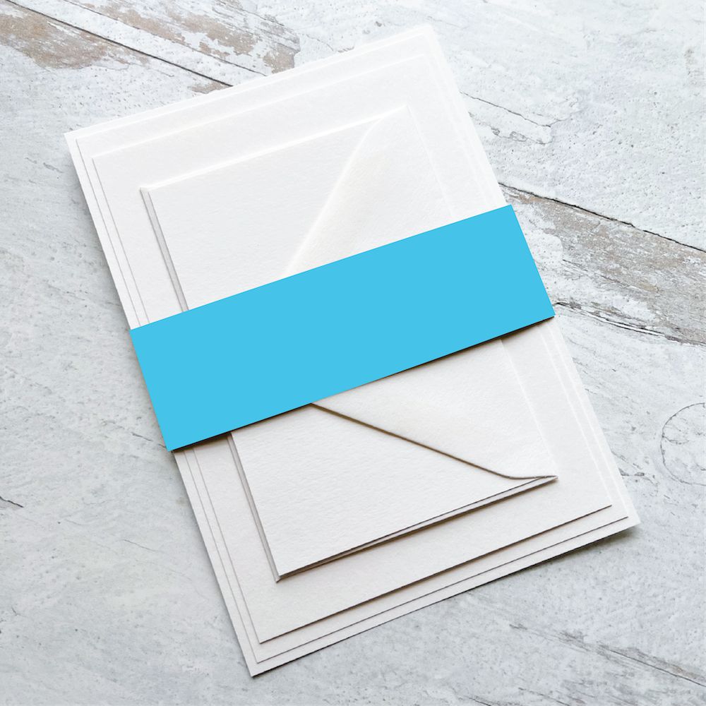 Beach Blue Belly Bands-Cardstock Warehouse