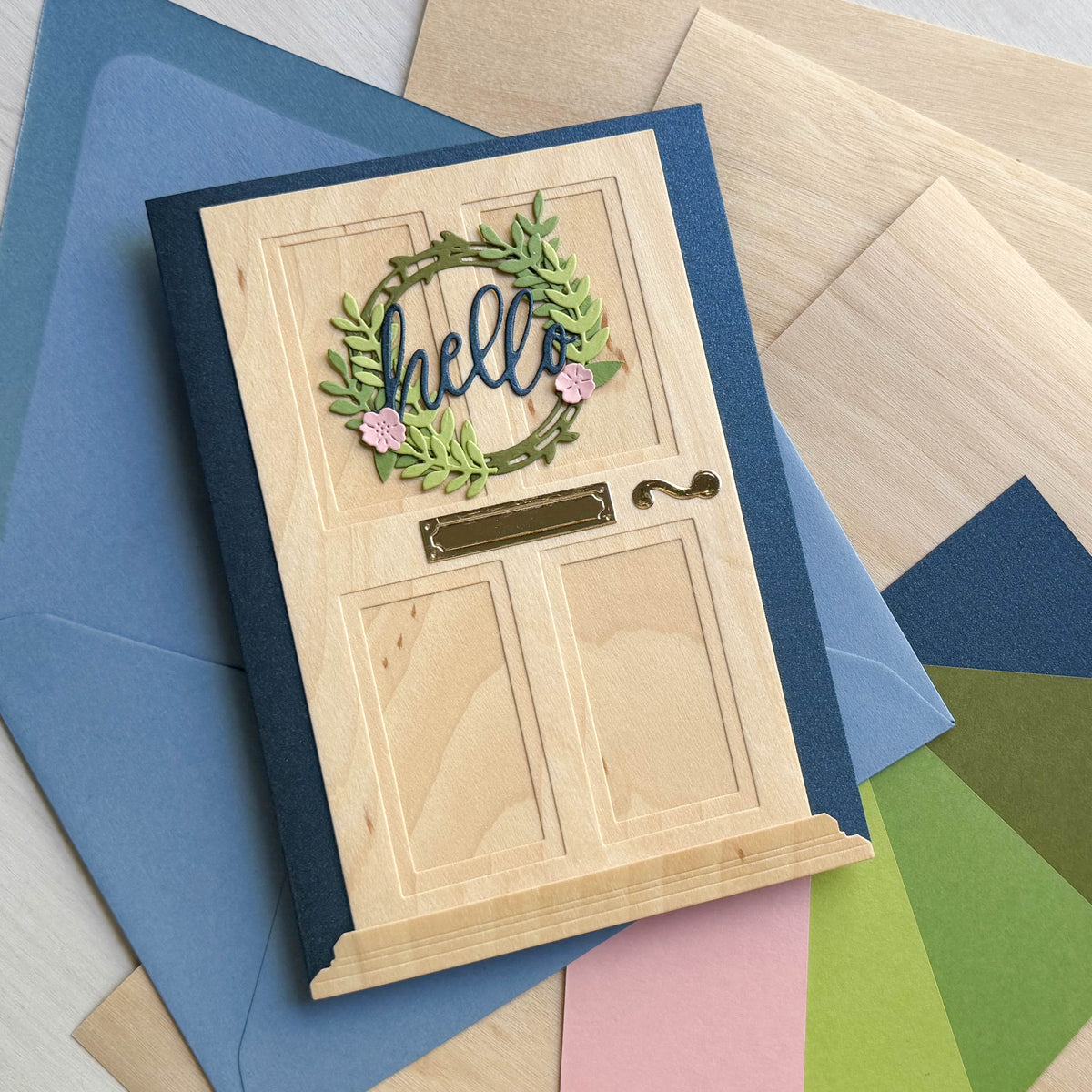 White Birch Wood Veneer Card