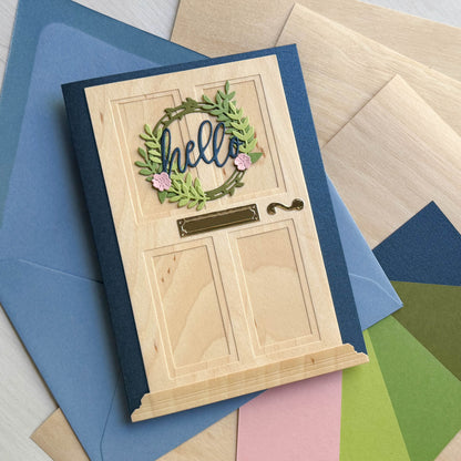 White Birch Wood Veneer Card