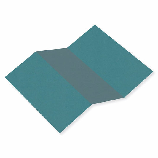 Woodstock Blu Intenso Dark Teal Tri Fold Cards