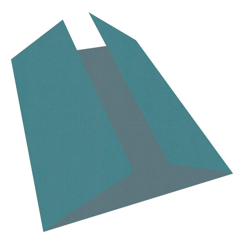 Woodstock Blu Intenso Dark Teal Blue Gate Fold Cards