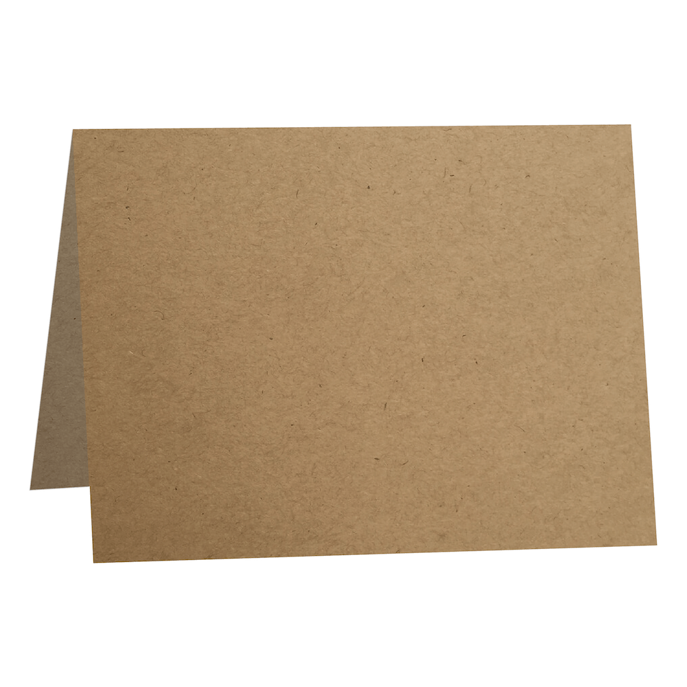 Brown Box Kraft Half-Fold Cards-Cardstock Warehouse