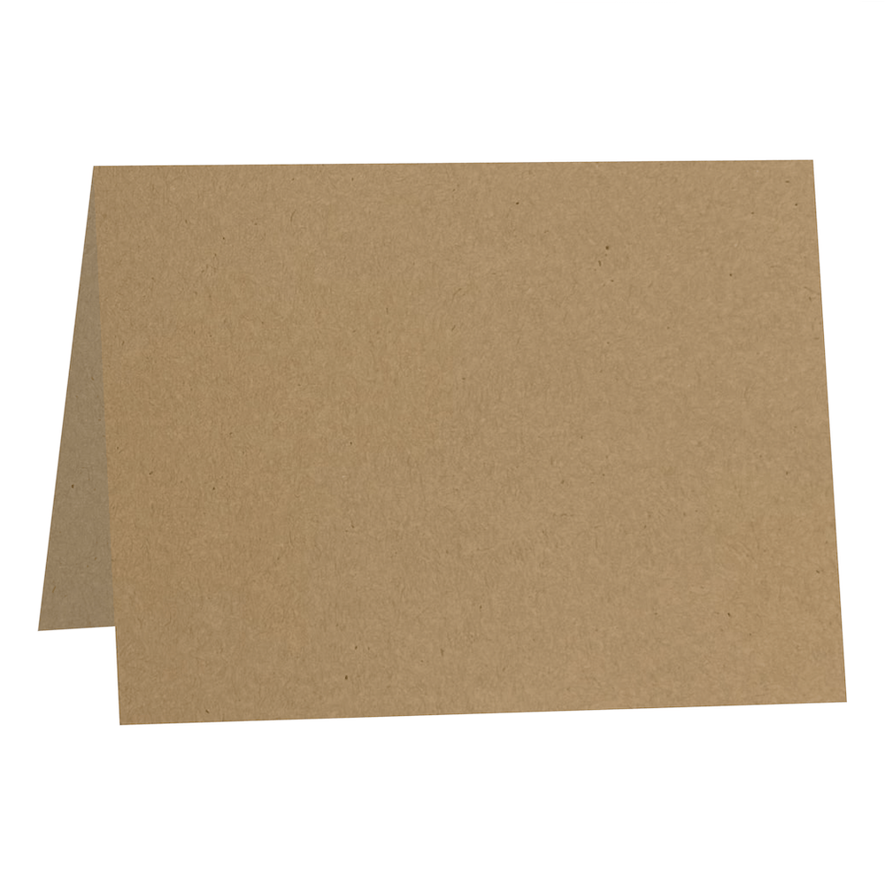 Brown Box Kraft Half-Fold Cards-Cardstock Warehouse