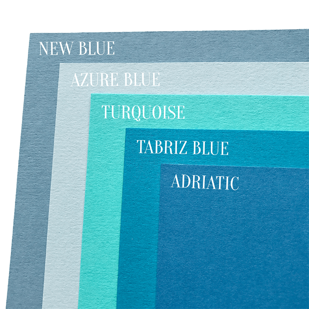 Blue cardstock comparison