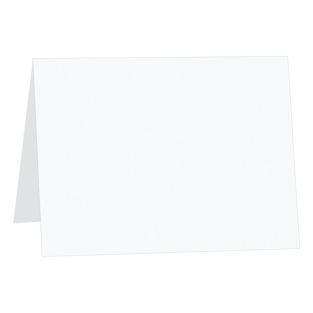 Pristine White Folded Place Cards-Cardstock Warehouse