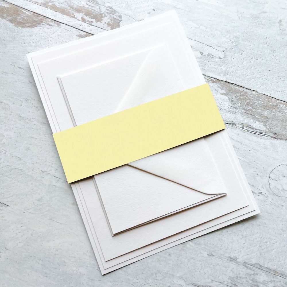 Sorbet Yellow Belly Bands-Cardstock Warehouse