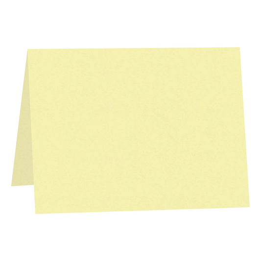 Sorbet Yellow Folded Place Cards-Cardstock Warehouse