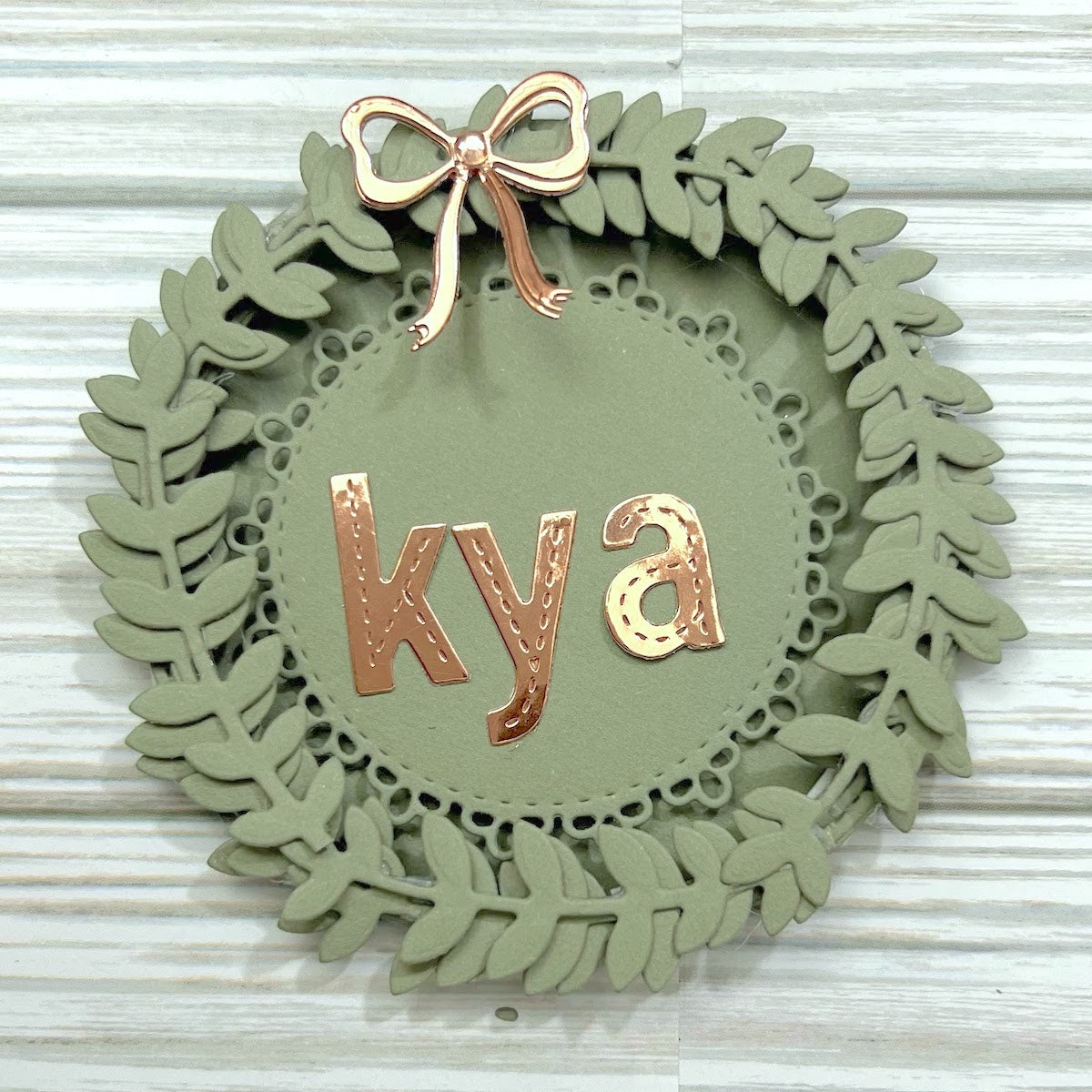 Materica Cardstock Verdigris Place Card