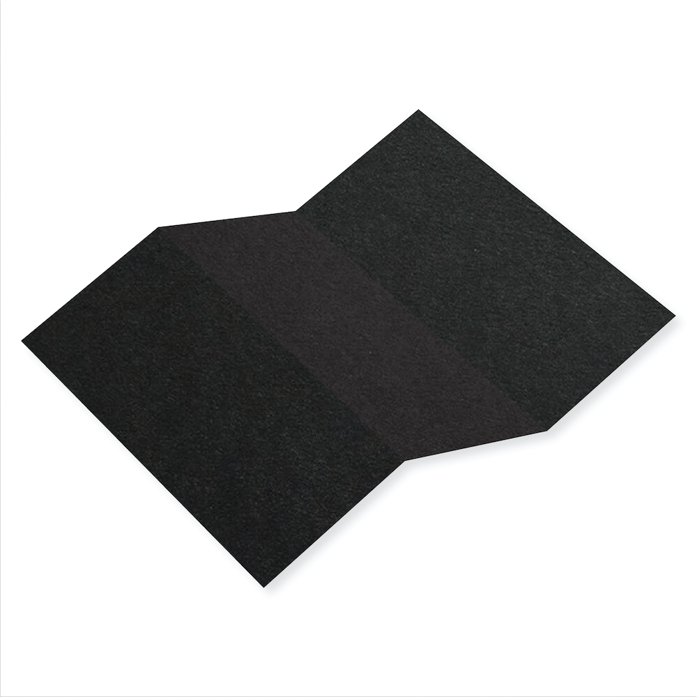 Colorplan Ebony Tri Fold Card 