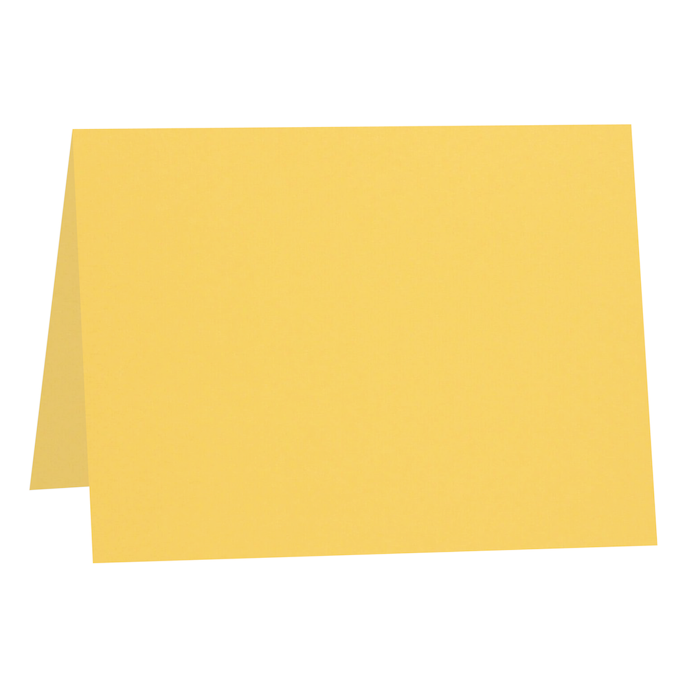 Woodstock Giallo Yellow Folded Place Cards