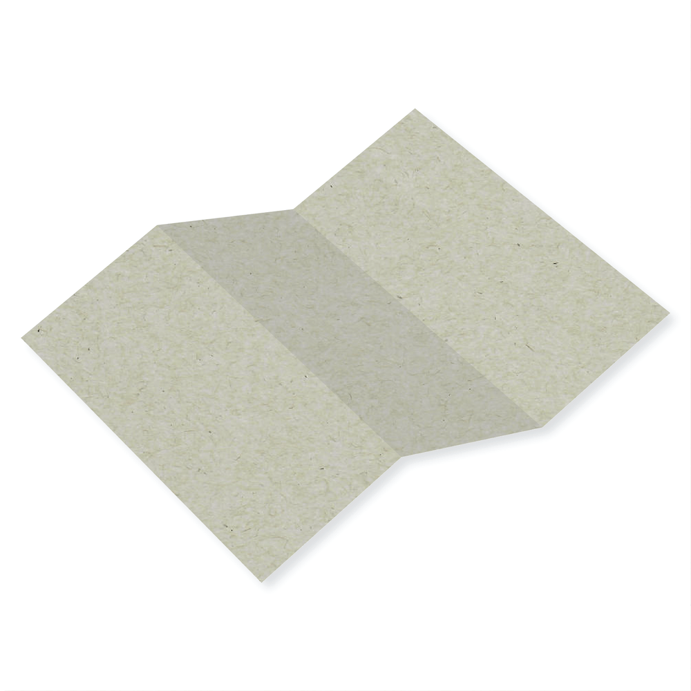 Gray Kraft Tri-Fold Card-Cardstock Warehouse