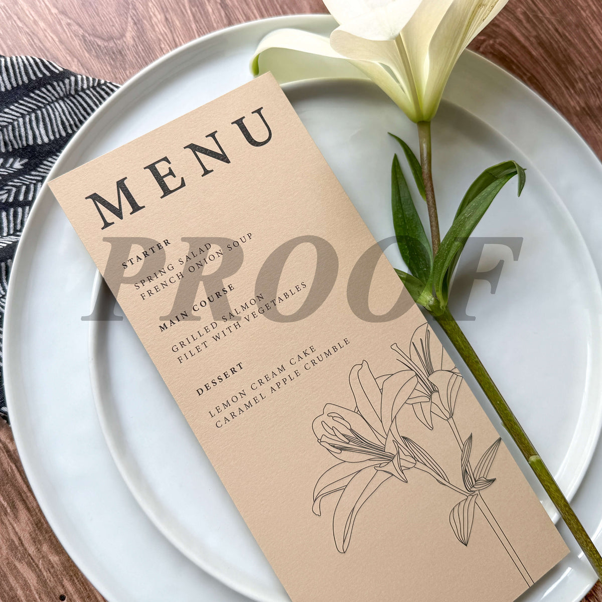 Proof Print Flat Panel Menus &amp; Programs