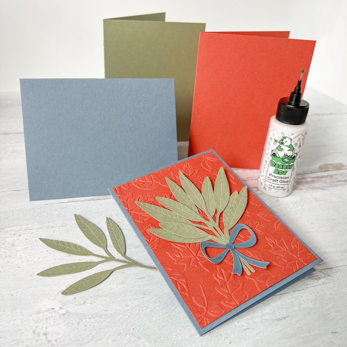 Verdigris Half Fold Cards-Cardstock Warehouse