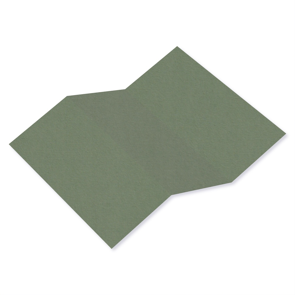 Colorplan Mid-Green Tri Fold Card 